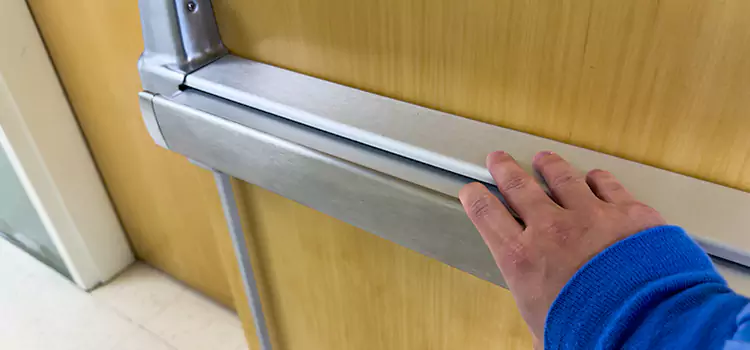 Installing a Push Bar on a Door Rockwall